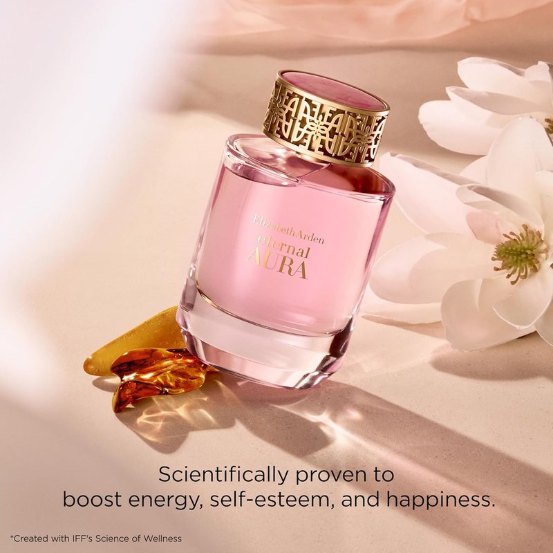 Eternal Aura Eau de Parfum for Women - Floral & Amber Scent with Pink Pepper, Magnolia & Sandalwood | 3.4 oz