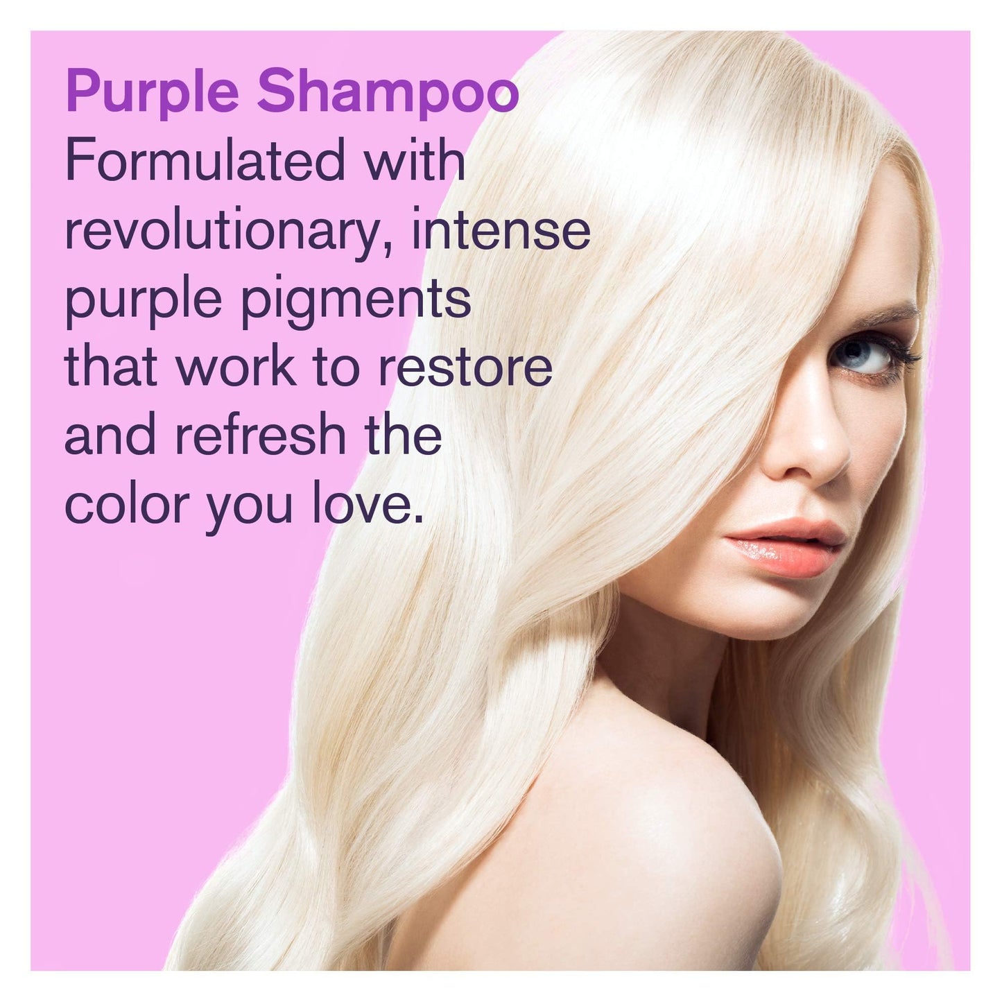 Bold Uniq Purple Shampoo - Remove Yellow Tones & Condition Damaged Hair - For Blonde, Silver or Grey Hair - Paraben & Sulfate Free, Vegan - 8 fl oz