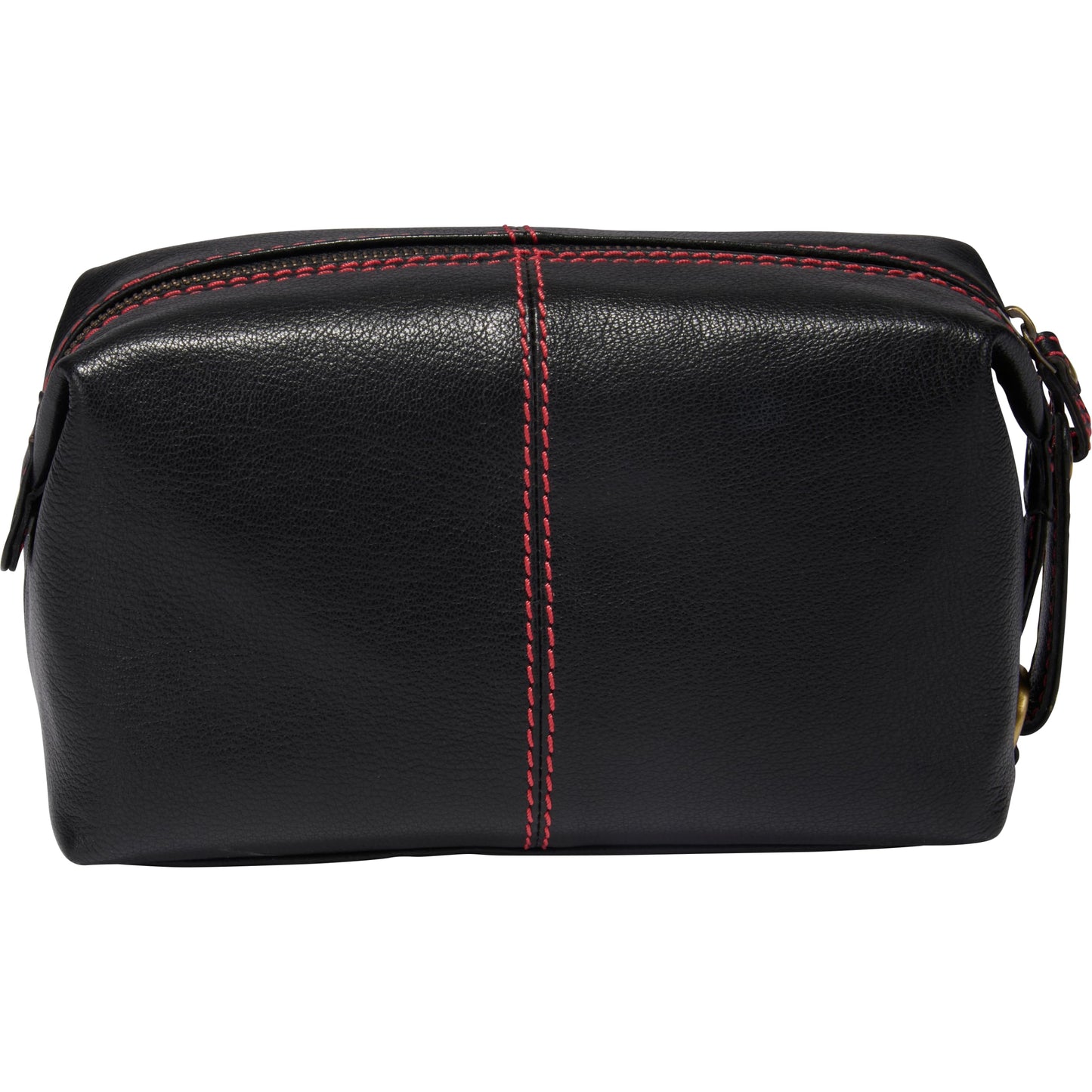 Rawlings | Wild Card Collection | Leather Travel Kit Toiletry Bag | Black | 8" W x 4.75" H x 4" D