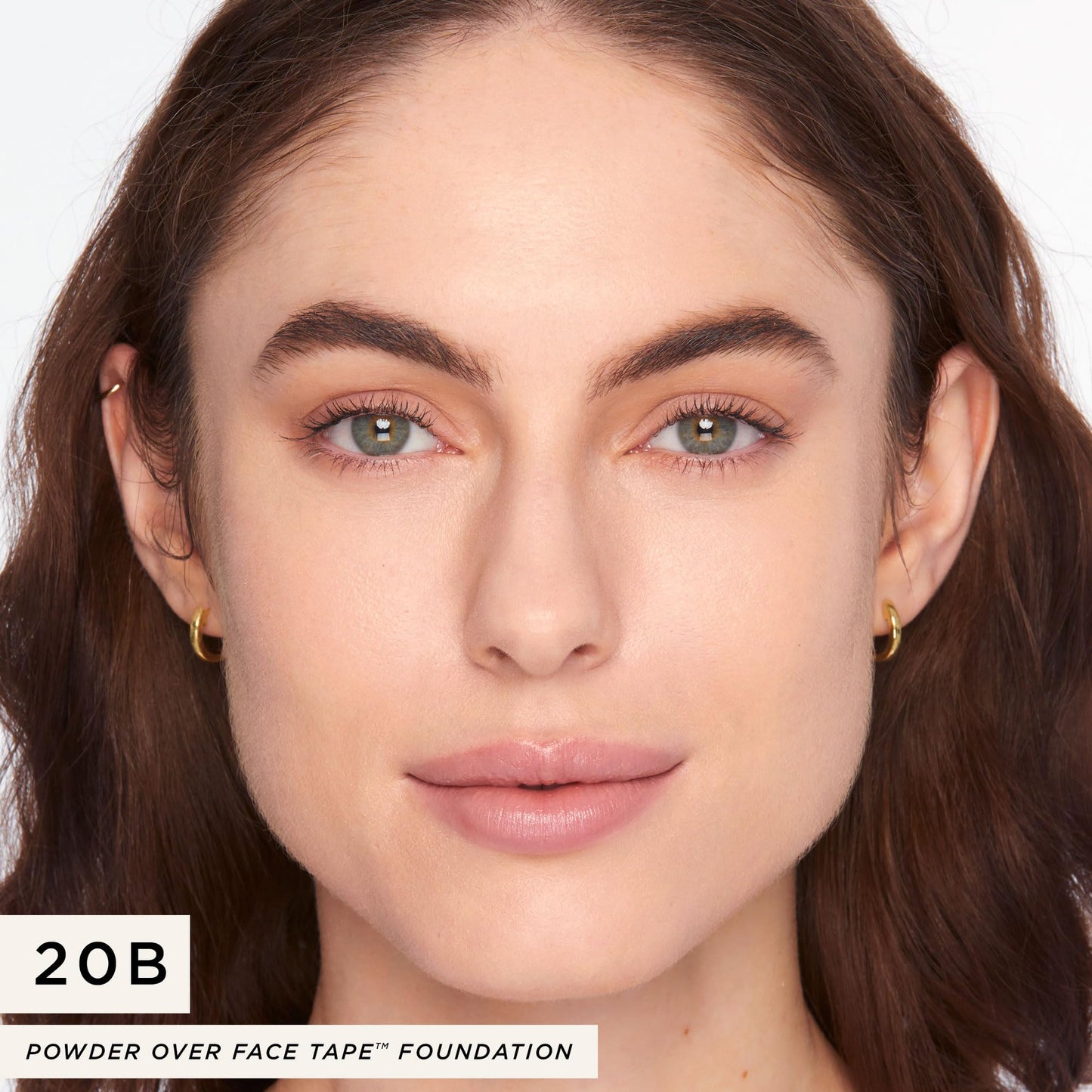 tarte face tape pressed powder – Medium-Coverage Waterproof Powder, Hyaluronic Acid & Peptides to Smooth & Set Makeup, Lightweight, Vegan & Cruelty-Free, full size, 20B light beige