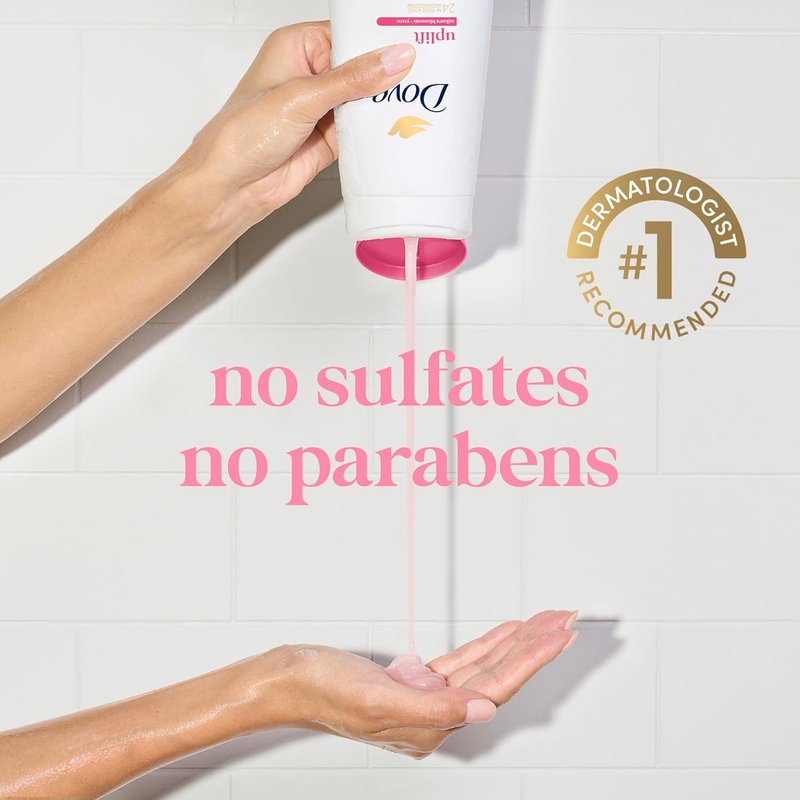Dove Body Wash - 24HR Moisturizing Cleanser with Sakura Blossom & Yuzu | 4 Count, Sulfate-Free