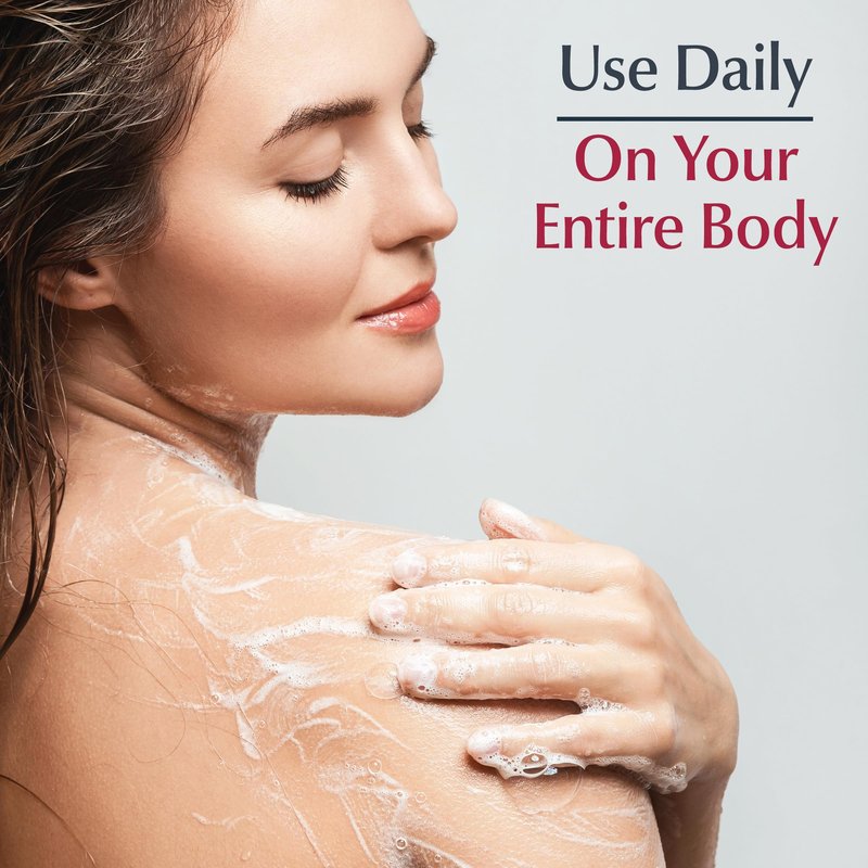 Eucerin Advanced Repair Cleansing Body and Face Cleanser, Gentle Face and Body Wash for Normal to Dry, Sensitive Skin, Soap Free and Unscented, 16.9 FL OZ Bottle