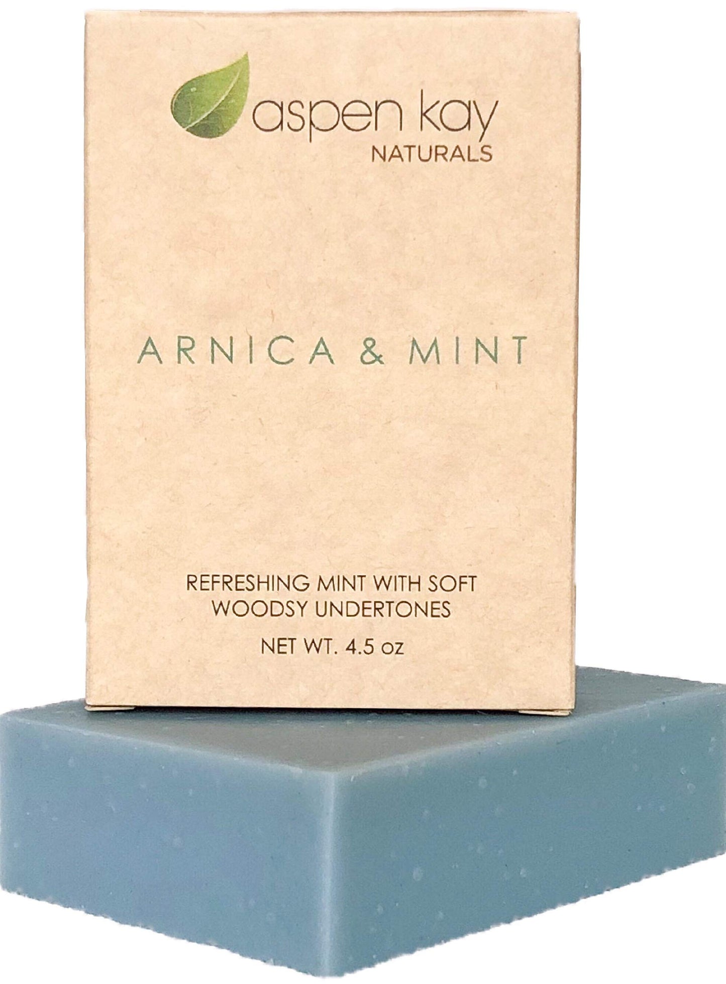 Aspen Kay Naturals Soap Set - Made with Natural and Organic Ingredients. Gentle Soap. 1 Arnica & Mint - 1 Calamine Soap – 1 Calendula Soap - 4.5oz Bar