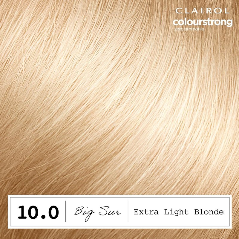 Clairol ColorStrong Permanent Hair Dye - Ammonia-Free, 100% Gray Coverage | 10.0 Extra Light Blonde
