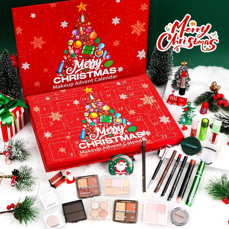 Zenoble Makeup Advent Calendar 2025, Advent Beauty Calendar 24 Days Christmas Countdown Full Makeup Surprise Gift Kit for Women & Teen Girls