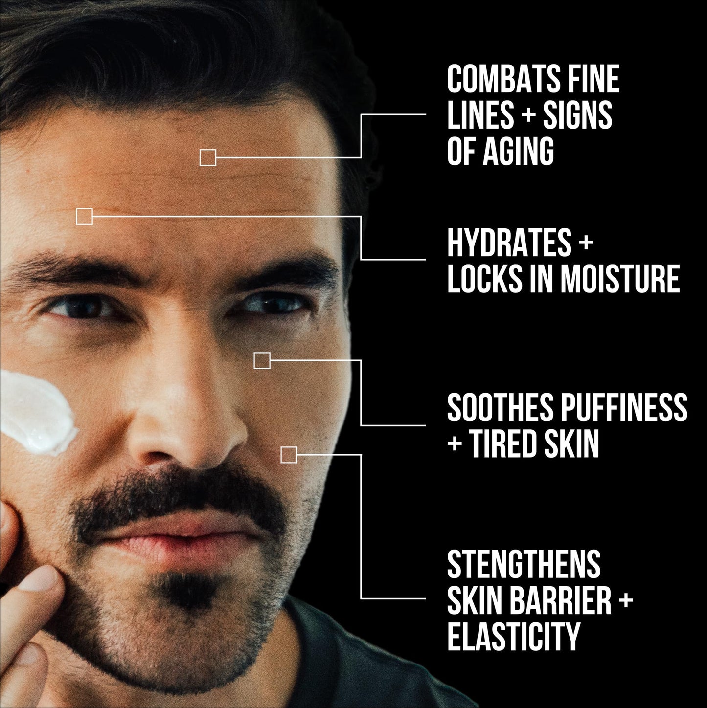 RUGGED & DAPPER - Mens Face Cream with Hyaluronic Acid - Ultra-Hydrating Mens Anti Aging Face Cream- 24 Hour Protection - 4 Month Supply