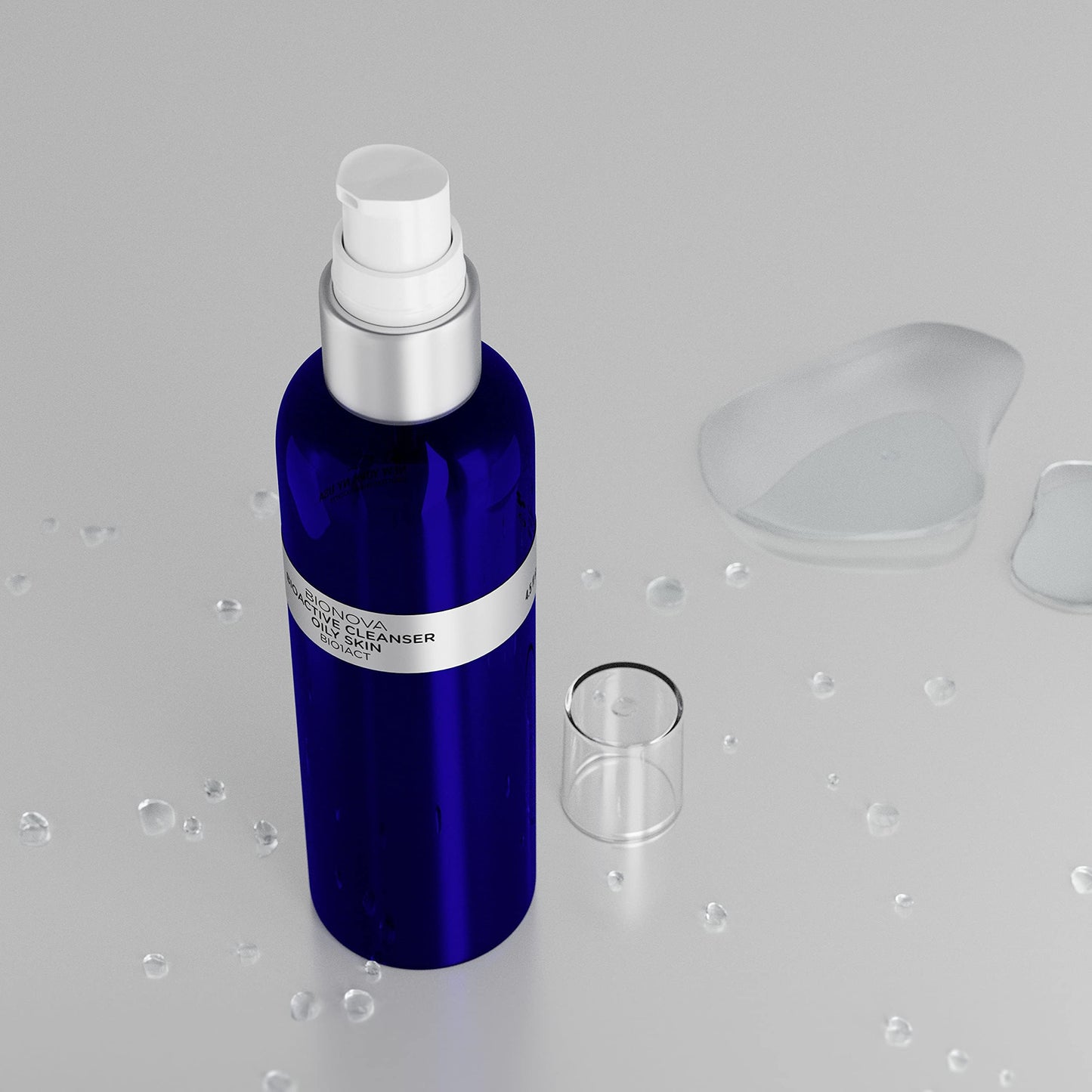 BIONOVA Bioactive Cleanser for Oily Skin - Facial Cleanser Provides a Gentle Deep Clean, Oil-Free, Sulfate-Free, Eliminates Excess Oil with Vitamin B5, Niacinamide and Hyaluronic Acid (4.5 fl oz)