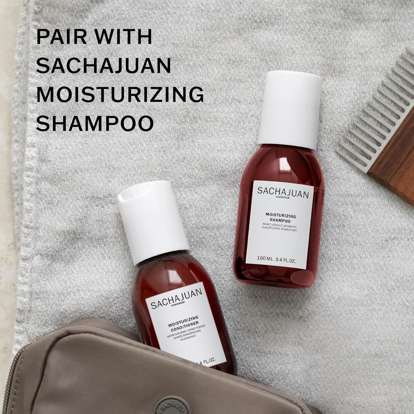 SACHAJUAN Moisturizing Conditioner | Hydrating Care for Dry, Damaged & Chemically Treated Hair | Ocean Silk Technology & Argan Oil for Frizz Control, Shine & Smoothness | Vegan & Paraben-Free