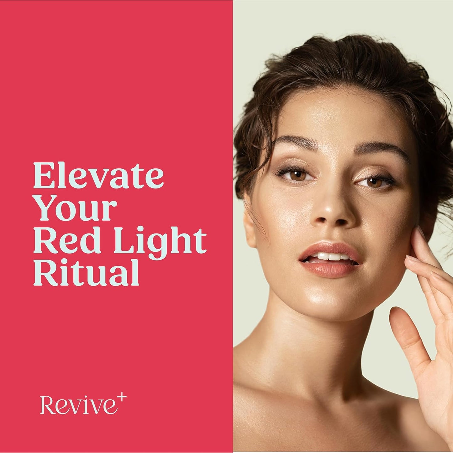Red Light Therapy Serum for Face - Hydrating Anti-Wrinkle Formula with Green Tea & Hyaluronic Acid | 1oz
