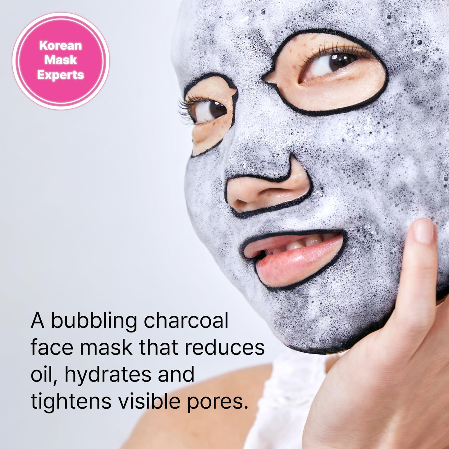 Dr.Jart+ Dermask Porecting Solution Korean Charcoal Face Mask | Sheet Mask for Oily Skin | Gifts for Women | Korean Skin Care, 5 Pack
