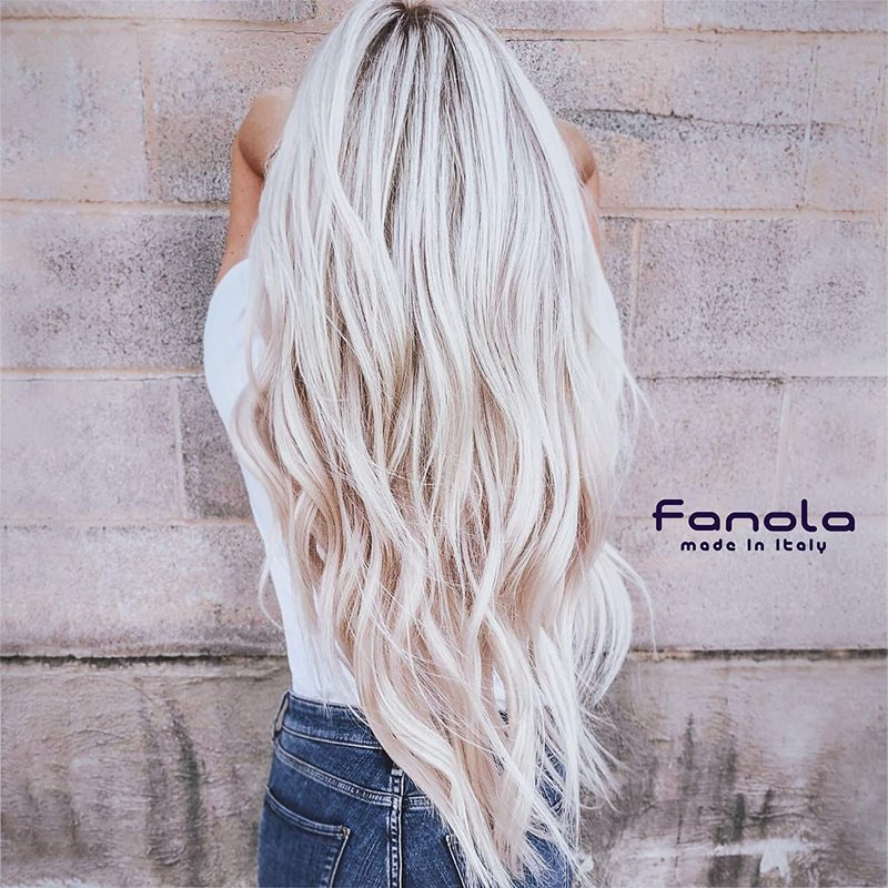 Fanola No Yellow Shampoo - Anti Brass Purple Toner for Blonde & Damaged Hair | 33.8 oz & Conditioner 2-Pack