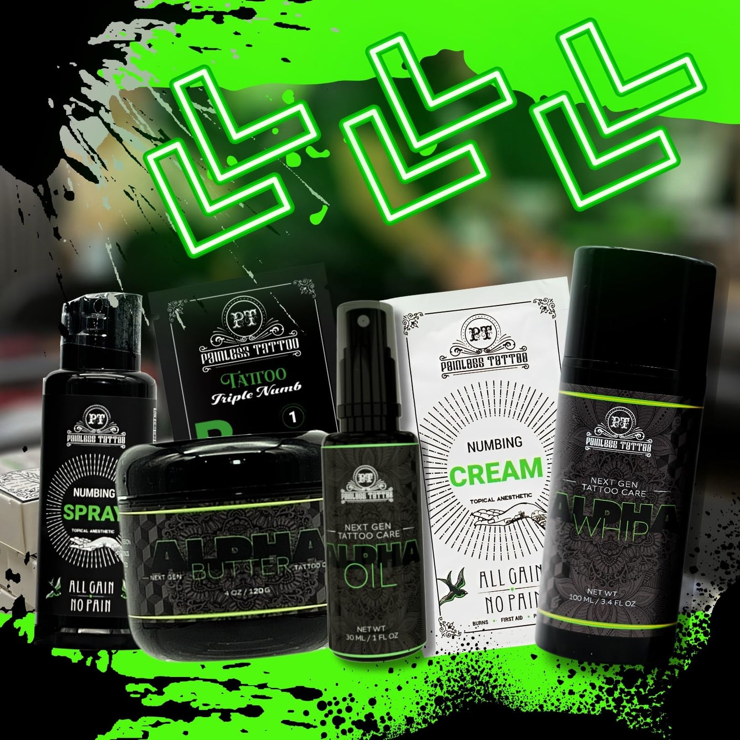 Alpha Butter - Premium Tattoo Aftercare Product - Promotes Faster Healing - Renew and Revitalize Your Tattoos (Two 4oz Tubs)