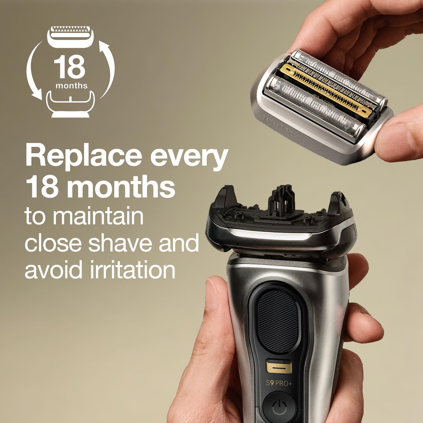 Series 9 Men's Electric Shaver Head Original Replacement Blade,Silver 94M,(Pack of 10)