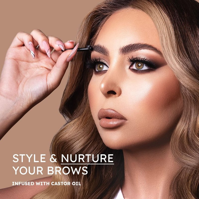 Brow Seal with Castor Oil - Waterproof Clear Eyebrow Gel for Feathered & Fluffy Brows | 1 OZ