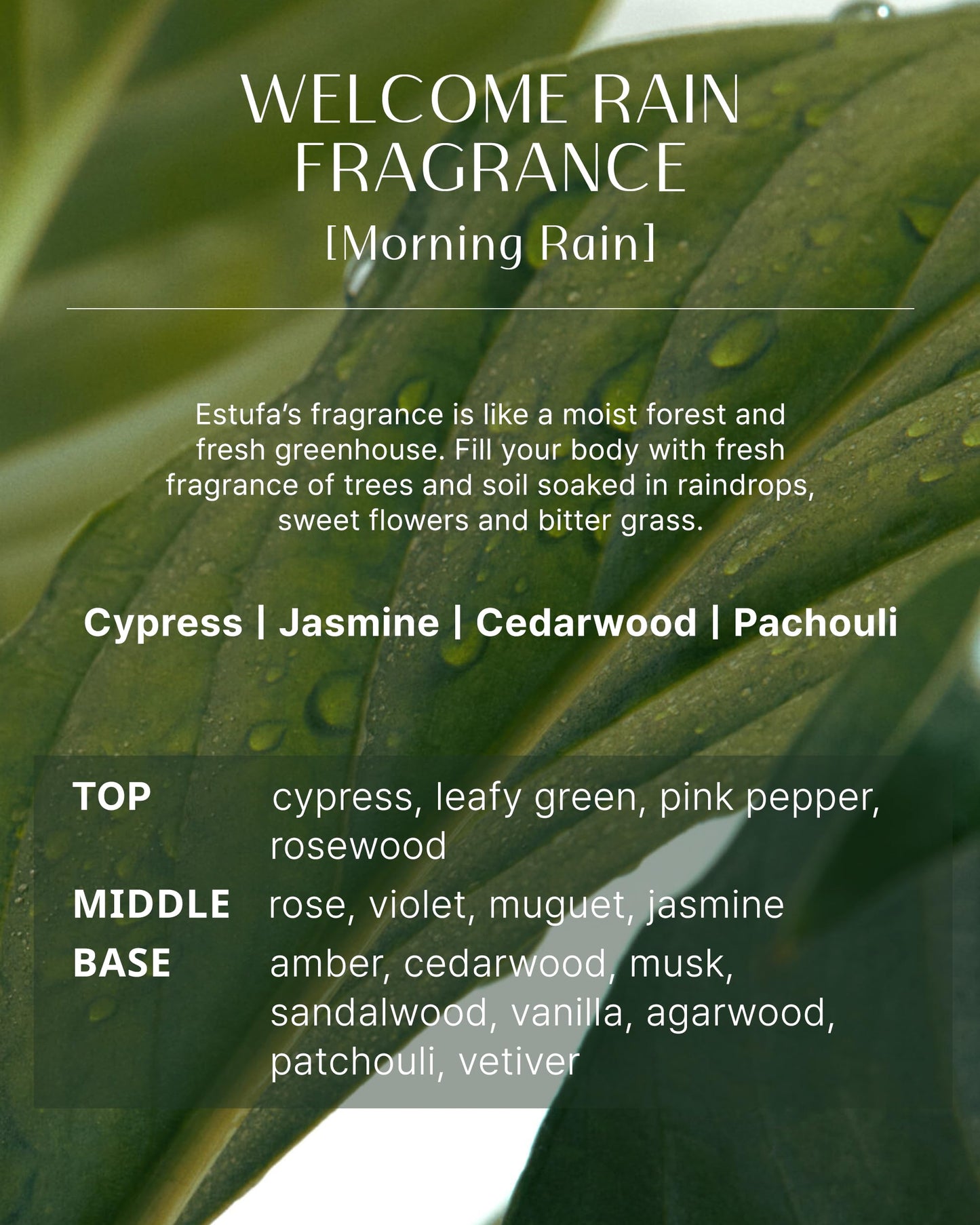 ESTUFA Welcome Rain Hand Cleanser