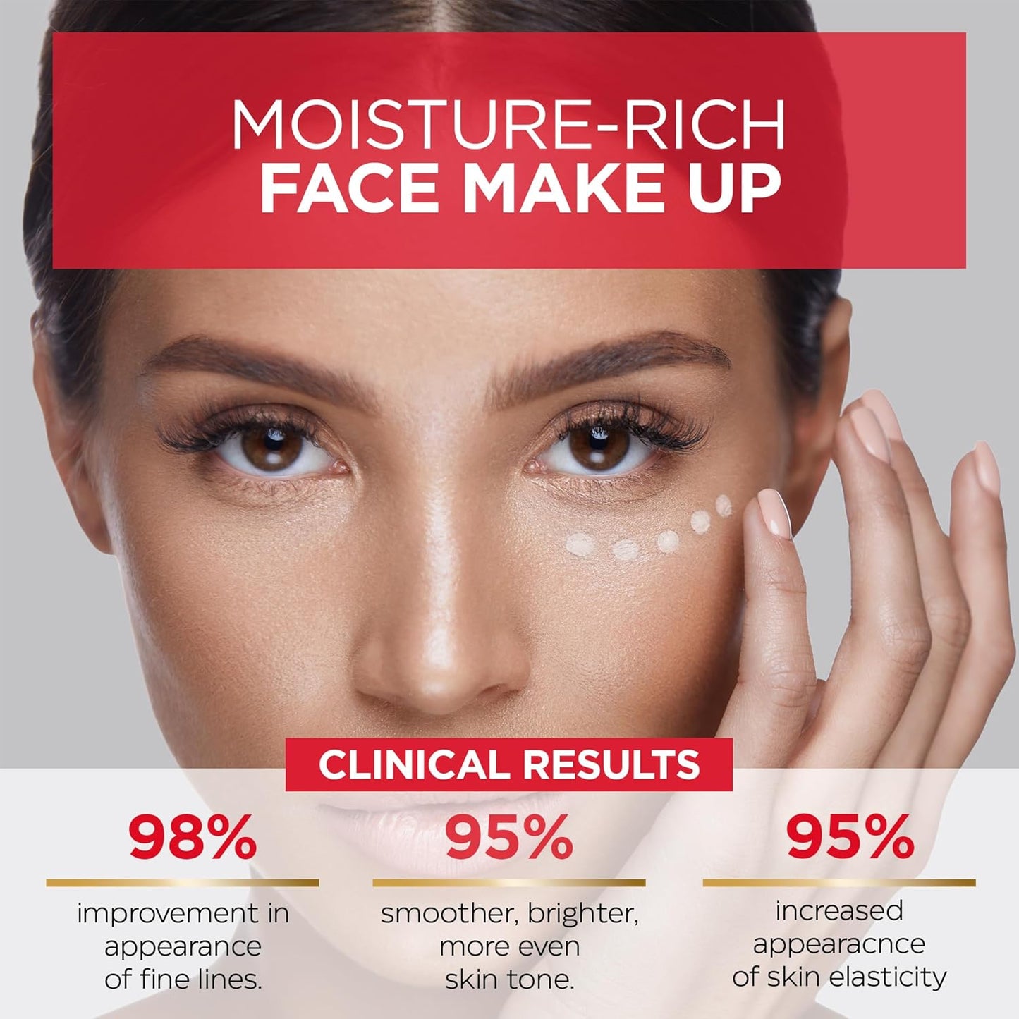 Mirabella Invincible Under Eye Concealer - Full Coverage Hydrating Formula for Dark Circles & Fine Lines | Fair F60