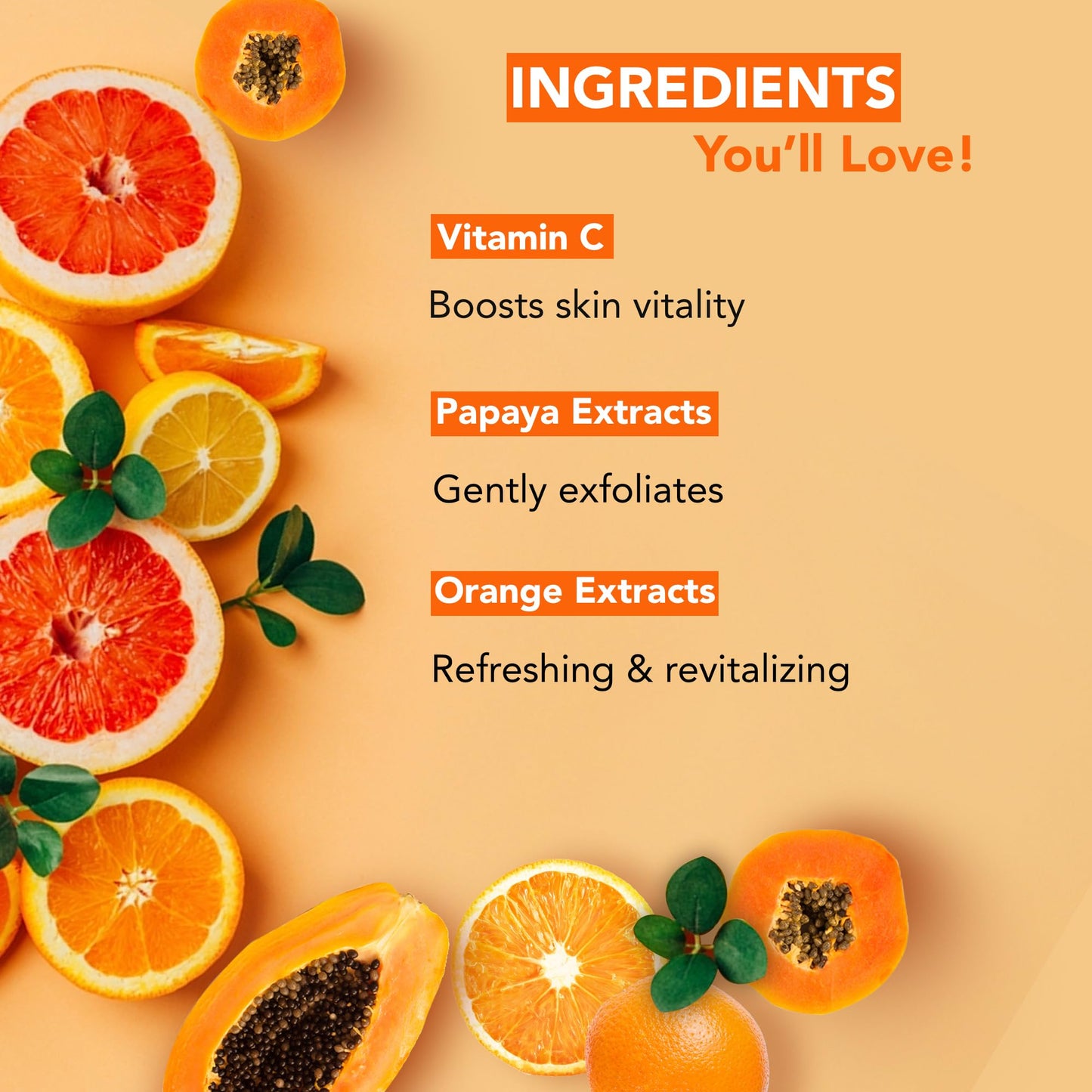 Botanic Hearth Vitamin C Foaming Face Wash With Papaya & Orange | Extracts Built|In Silicone Brush | For Cleansing & Glowing Skin | Paraben & Sulphate Free | Face Cleanser For Women & Men | 5.1 Fl Oz