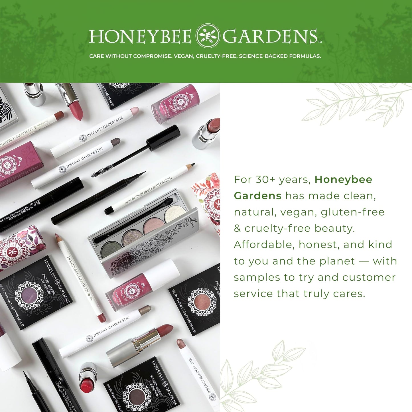 Honeybee Gardens Effortless Eyeliner Pencil, Belgian Chocolate Brown, Smooth Long-Wearing, Rich Pigment, Vegan & Gluten-Free
