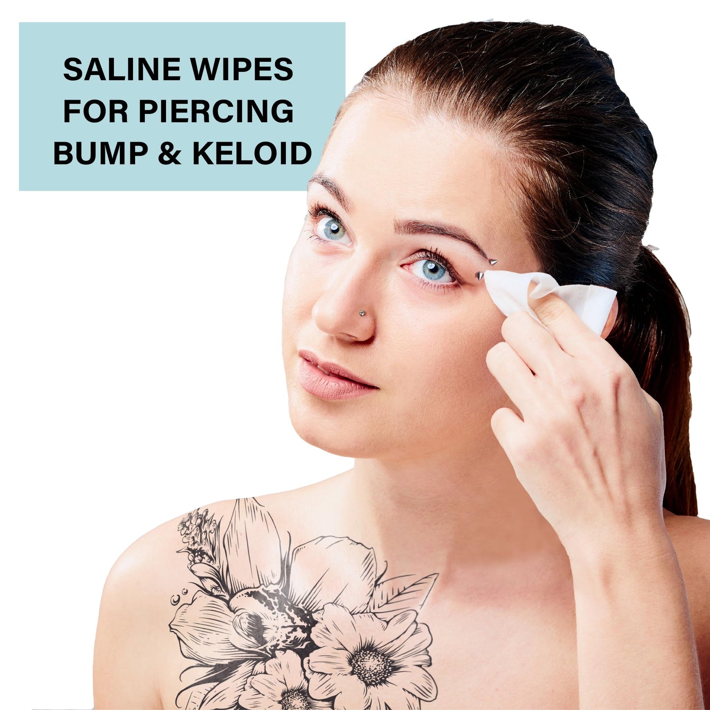 Piercing Aftercare Kit – Piercing Aftercare Wipes, Piercing Bump Oil, and Sterilizing Saline Spray | Cleanse, Soothe, and Treat Piercing Bumps, Keloids, and Scars
