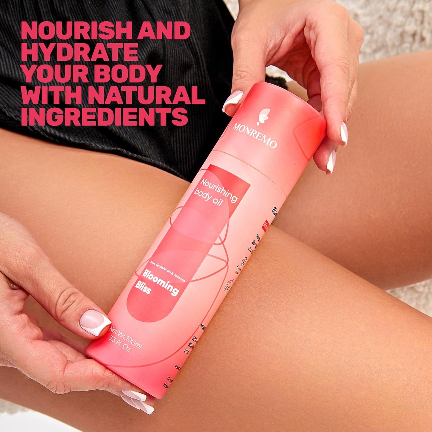 Nourishing Body Oil - Hydrating Squalane & Sweet Almond | Fast-Absorbing Moisturizer for Dry Skin