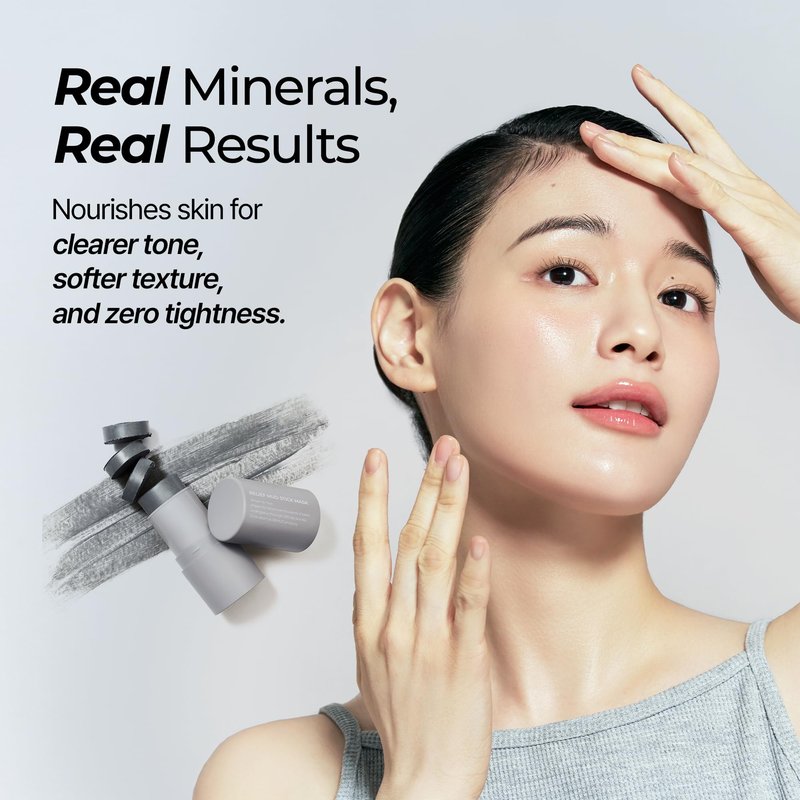 BRMUD Relief Mud Stick Mask | ATEEZ Pick- 3-Minute Pore Mask Skincare w/Boryeong Mud, Tea Tree Oil & PHA – Absorbs Oil, Decongests Pore & Smooths Skin – Korean Clay Stick Mask (1.05 oz)