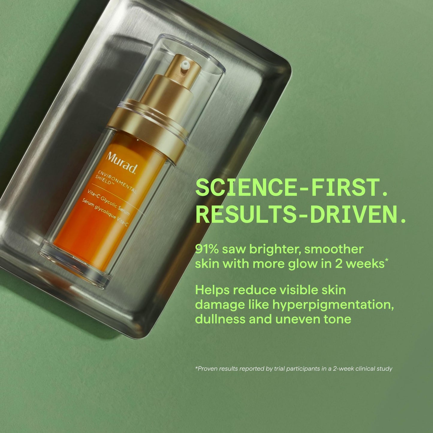 Murad Vita-C Glycolic Serum - Advanced Brightening Vitamin C and Glycolic Acid Face Serum for Improved Skin Tone and Texture - Gold-Stabilized Vitamin C for Enhanced Efficacy and Potency
