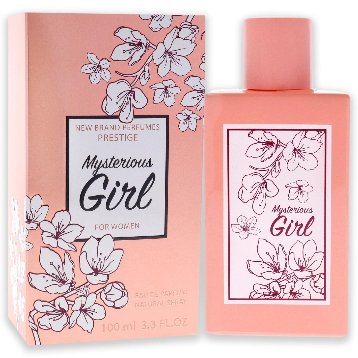 New Brand Perfumes Mysterious Girl Women 3.3 oz EDP Spray (Pack of 2)