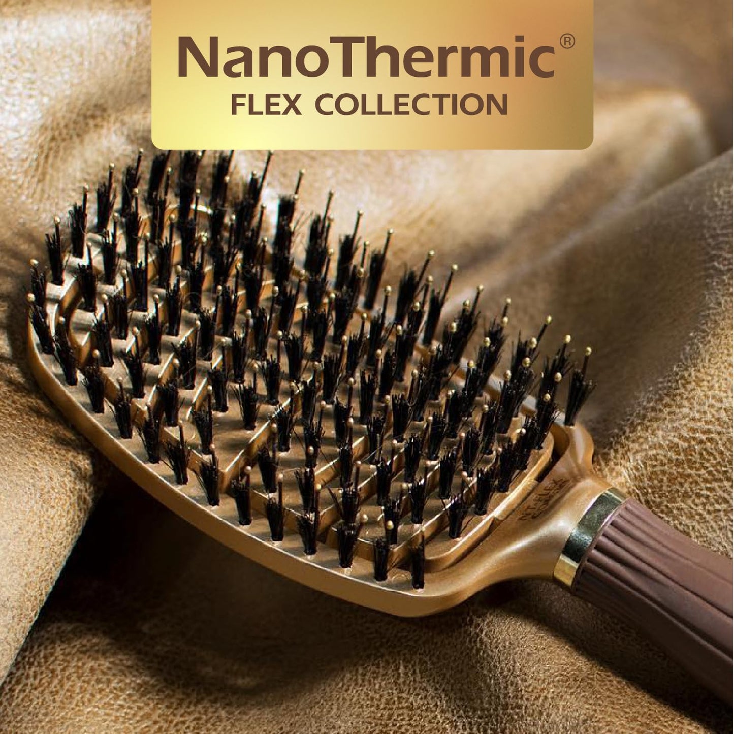 NanoThermic Ceramic Ion Hair Brush - Scalp-Hugging Vented Design