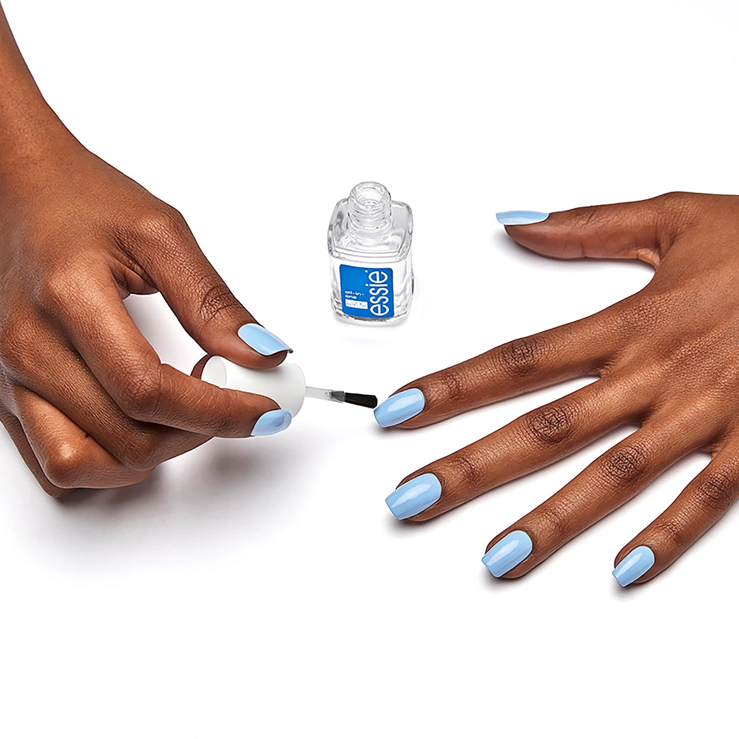 essie Salon-Quality Nail Polish Bundle, Vegan, Bright Purple, Play Date + All In One Base Coat and Top Coat, 0.46 fl oz each