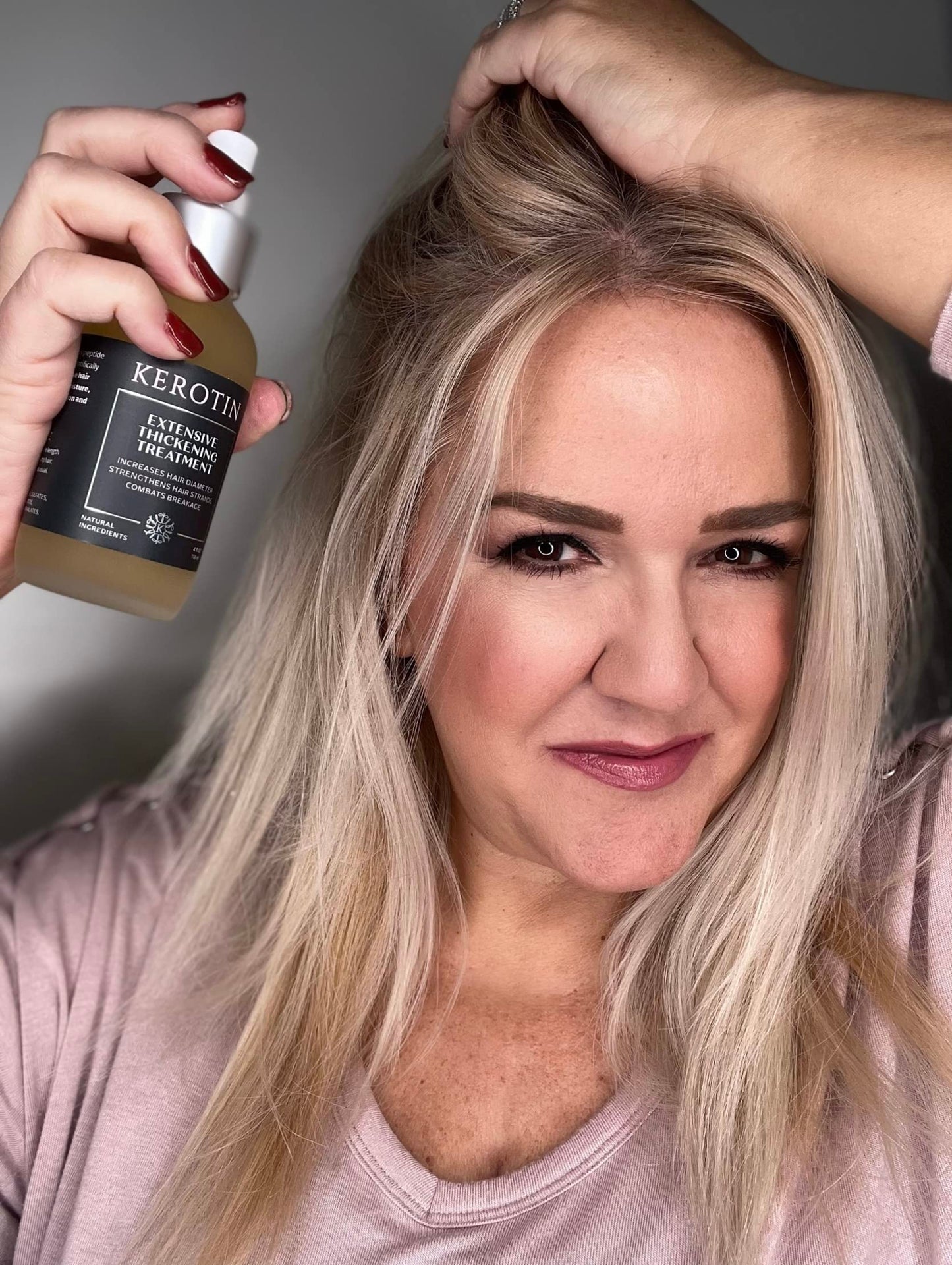 Kerotin Extensive Thickening Treatment Spray for Fine and Thin Hair - Spray I Hair Diameter Booster and Heat Protectant. All-natural, Cruelty and Alcohol-Free, Made in the USA. (1)