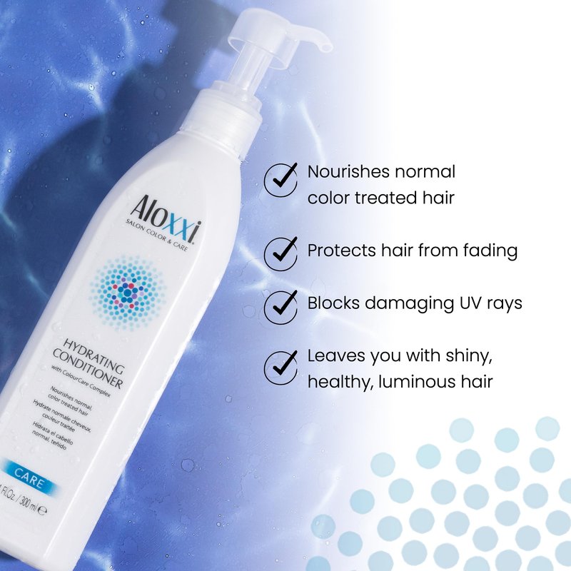 ALOXXI Hydrating Color Protectant Conditioner for Color Treated Hair with Keratin Jojoba & Olive Oils Nourishes and Repairs, 10.1 Fl Oz