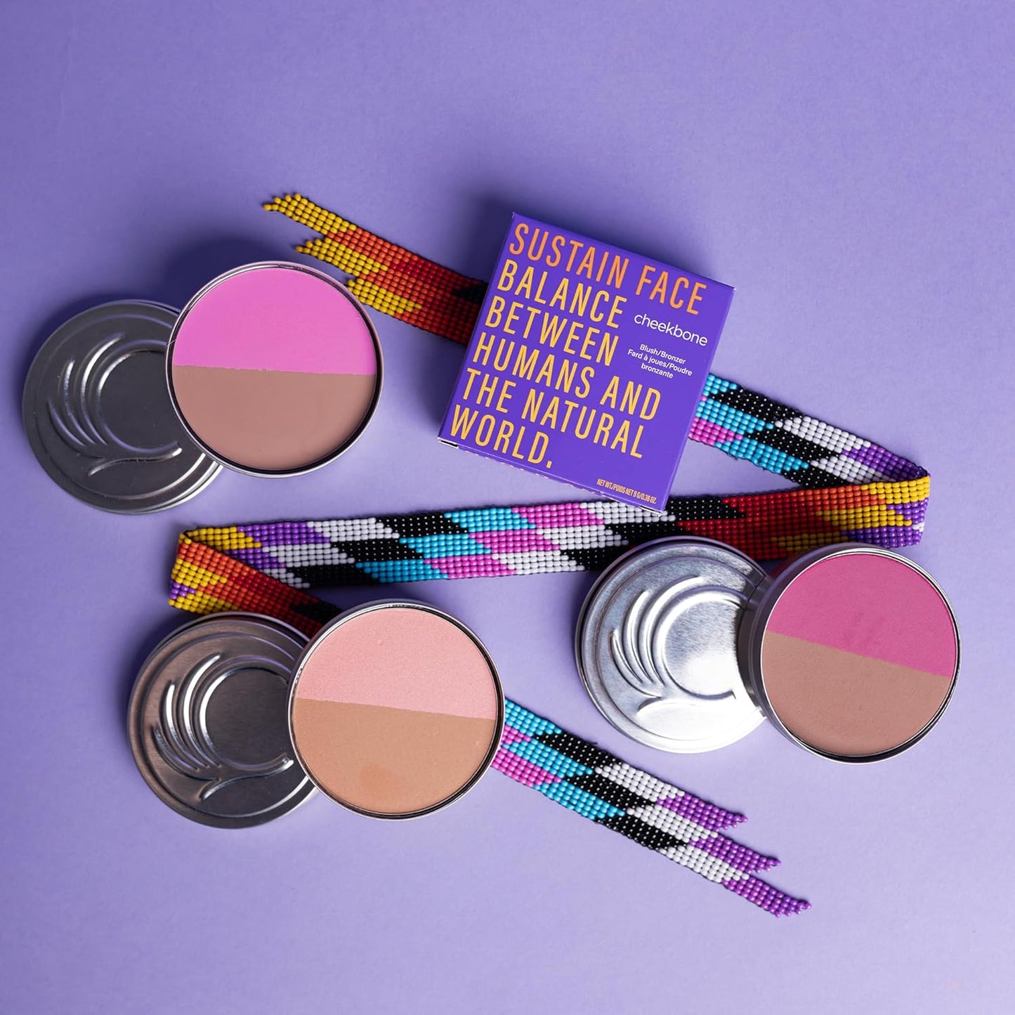 Cheekbone Balance Blush/Bronzer - Talc-Free Multi-Use Compact with Soft-Matte Finish | Vegan, 0.38 oz.