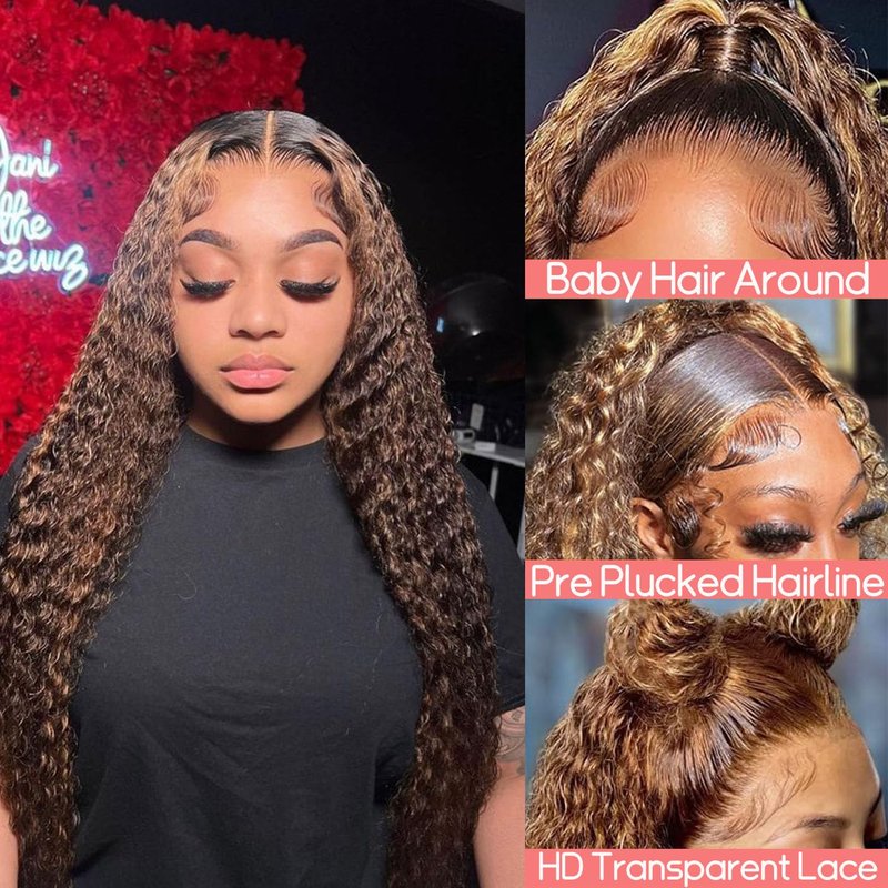 JFOOHD Blonde Bob Wig Human Hair 613 Lace Front Wig 13x4 HD Lace Frontal Straight Wigs Human Hair Pre Plucked With Baby Hair Short Bob Wigs for Women 180% Density 12 Inch