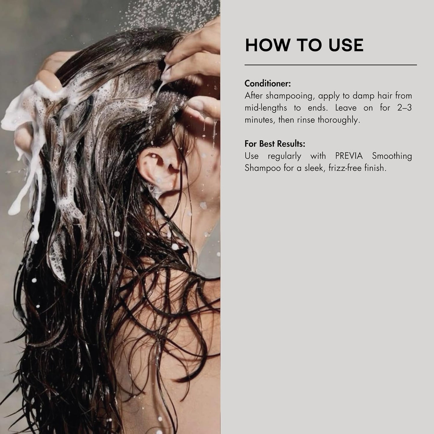 PREVIA Taming Conditioner - Deep Smoothing Hair Treatment for Dry Hair | Vegan, 250ml