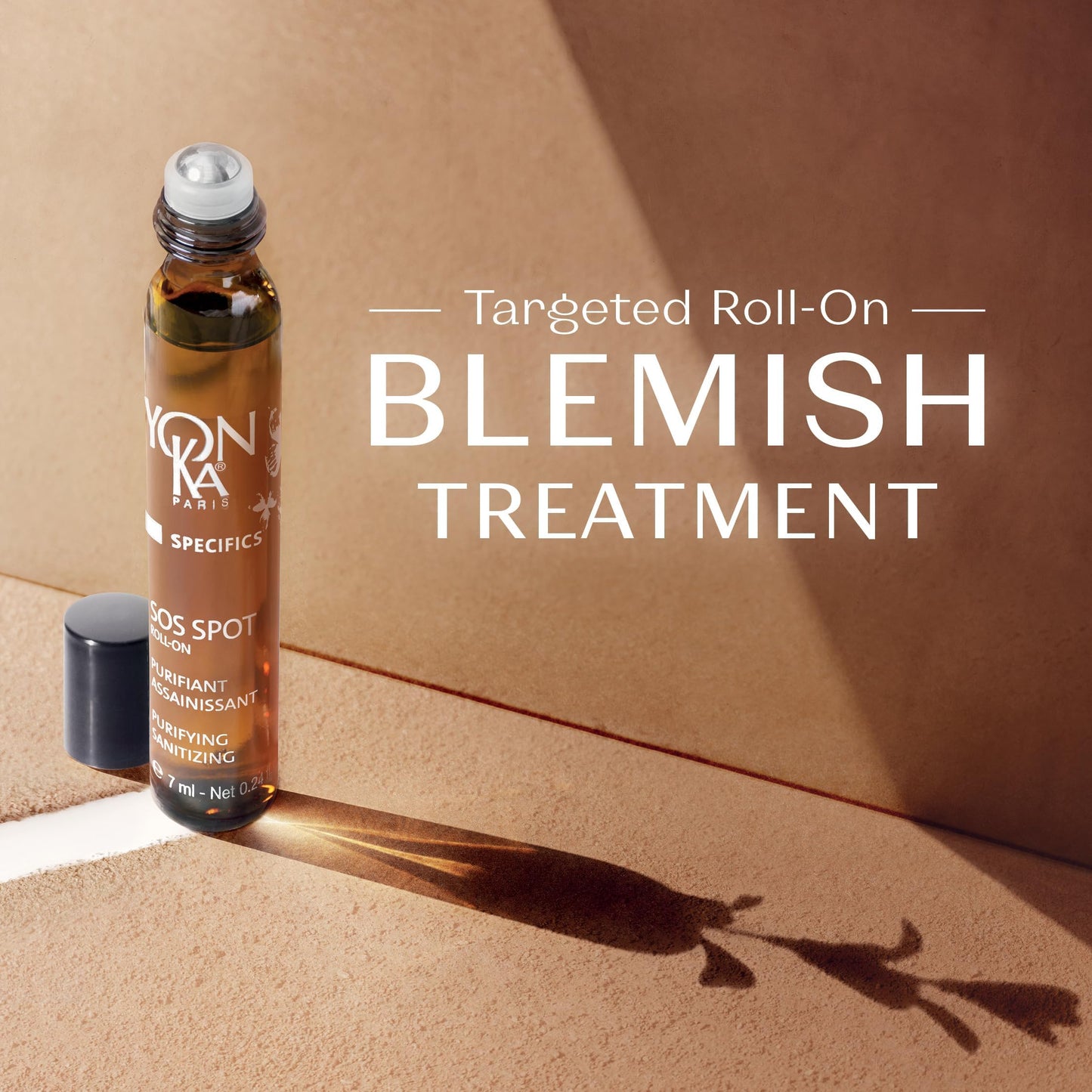Yon-Ka SOS Spot Roll-On, Targeted Blemish Treatment, Travel Size