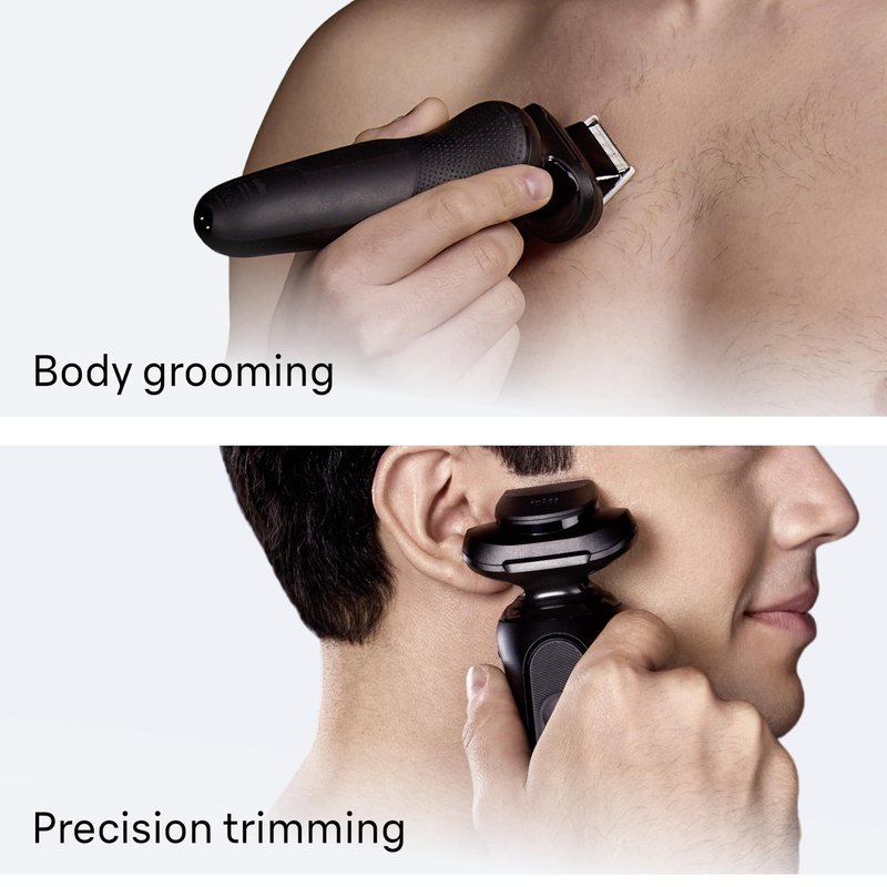 Braun Electric Razor for Men Series 5, Beard Shaver, Electric Shaver with Body Groomer and Travel Case, S5 5155cs