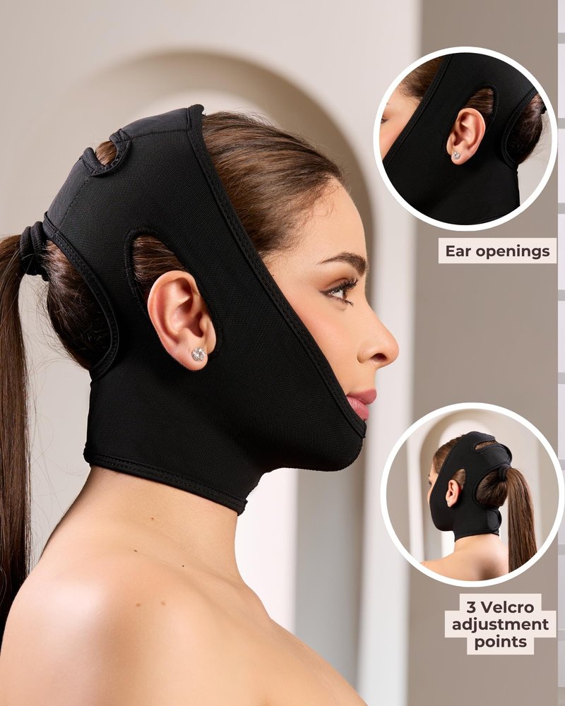 Shape Concept 301 Chin Strap Support Band Neck Bandage Face Chin High Compression
