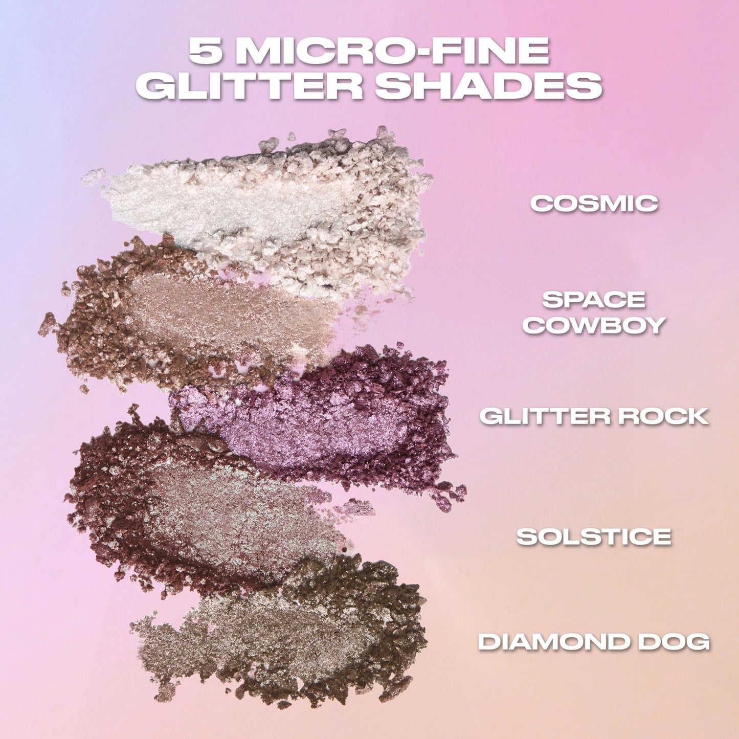 Urban Decay 24/7 Moondust Glitter Eyeshadow Single - Sparkly Eye Glitter Makeup, Long-lasting, Highly Reflective Shimmer, Eye Shadow Topper, Space Cowboy (Champagne Gold Silver Sparkle) - 0.06 oz