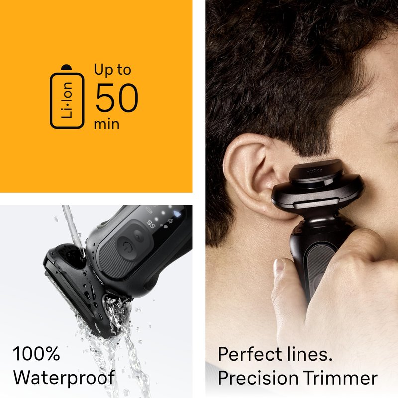 Braun Electric Razor for Men Series 5, Beard Shaver, Electric Shaver with Body Groomer and Travel Case, S5 5155cs