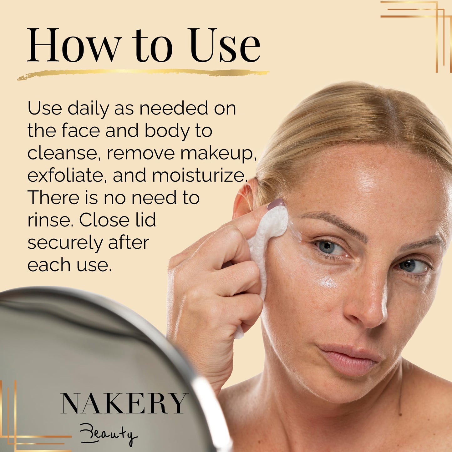 Nakery Makeup Remover Wipes for Face, 5-in-1 Infused Cleansing Towelettes, Gentle Exfoliating Wipe for Women, Eye Makeup Eraser for Sensitive Skin, Anti Aging Skincare, Hydrating Formula