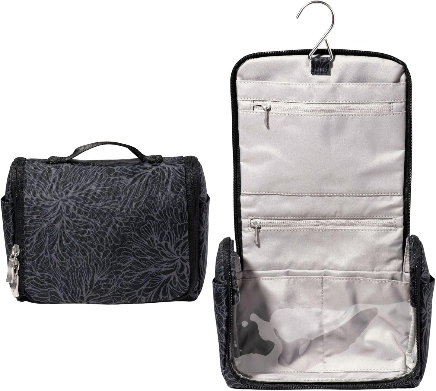 Baggallini Small Toiletry Kit - Lightweight 5x8 Inch Travel Makeup Bag | Water-Resistant Design