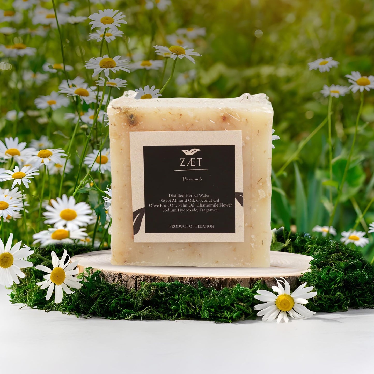 ZÆT Chamomile Soap Bar - Natural Handmade Soap for Hands & Body, 8 Pack