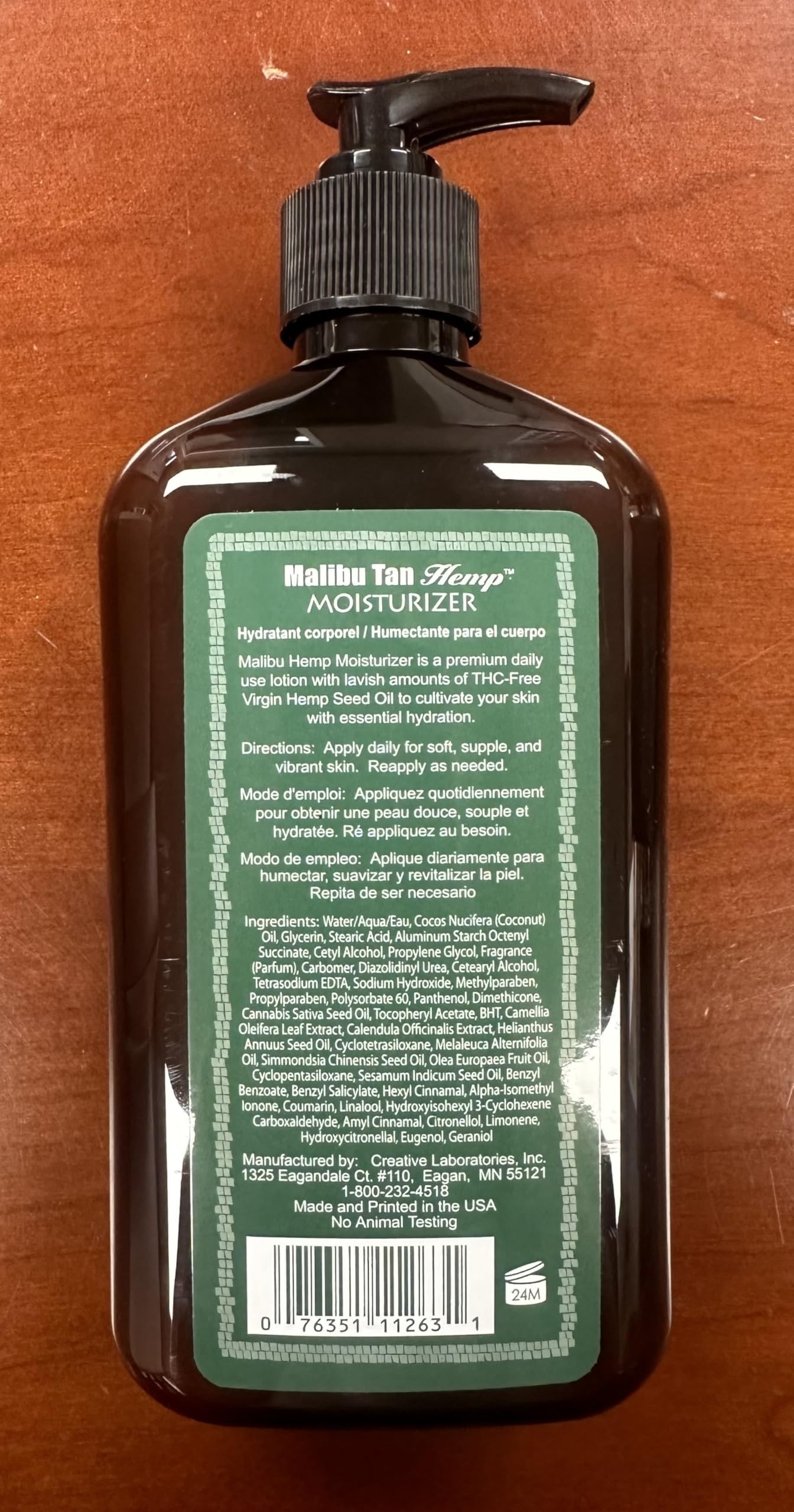 Malibu Tan Body Lotion for Dry Skin Hemp Moisturizer, 18 fl oz - 2-
