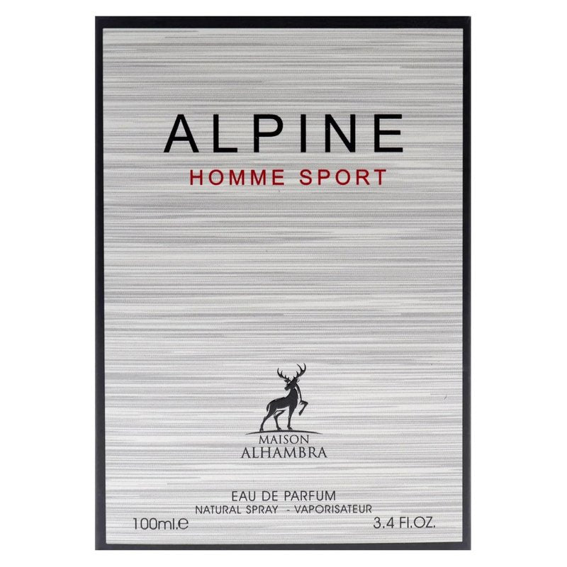 Alpine Homme Sport Eau de Parfum Spray for Men - 3.4 Oz | Fresh & Invigorating Scent