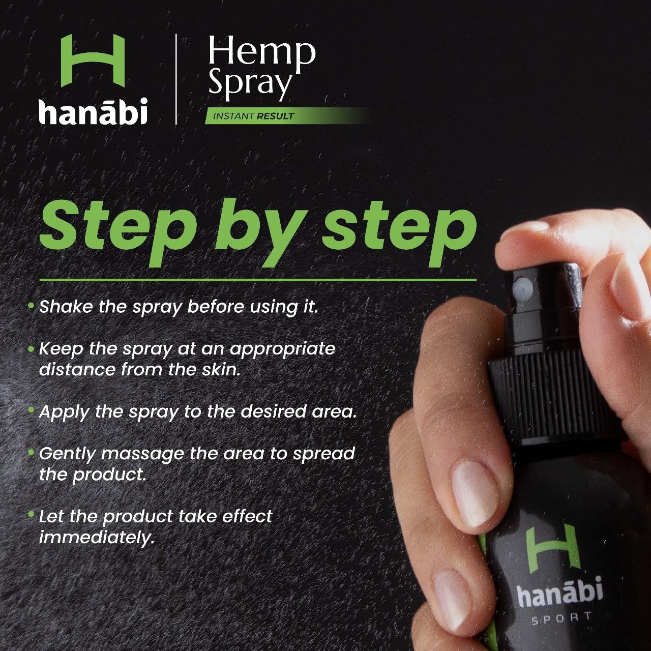 Hanábi Premium Hemp Spray | Maximum Strength 10,000mg Hemp Oil Infused | Better Than Hemp Cream | GMO Free | Hemp Seeds Oil, Calendula, Lavender & Arnica | Organic & Vegan Relife - 4.1 Oz