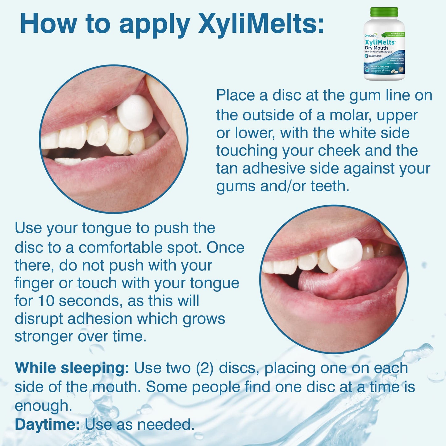 OraCoat® XyliMelts Bundle Mild Mint 100 Count and Mild Mint 40 Count, Dry Mouth Relief Products