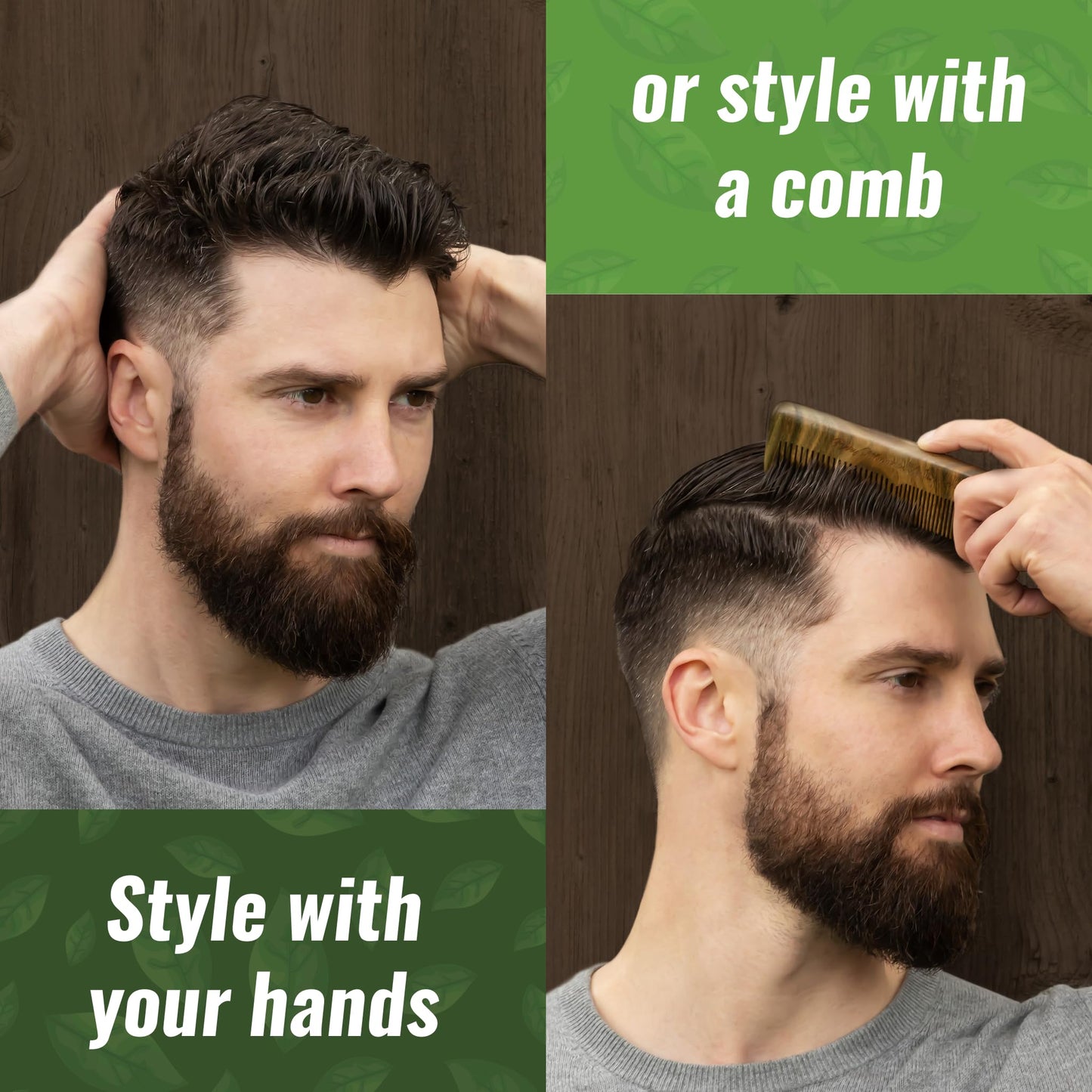 Men’s Fiber Hair Cream - Classic Hair Styling Product with Medium Hold & Shine for Modern and Classic Hairstyles - No Artificial Fragrance - For All Hair Types - Easy to Wash Out - 4 oz