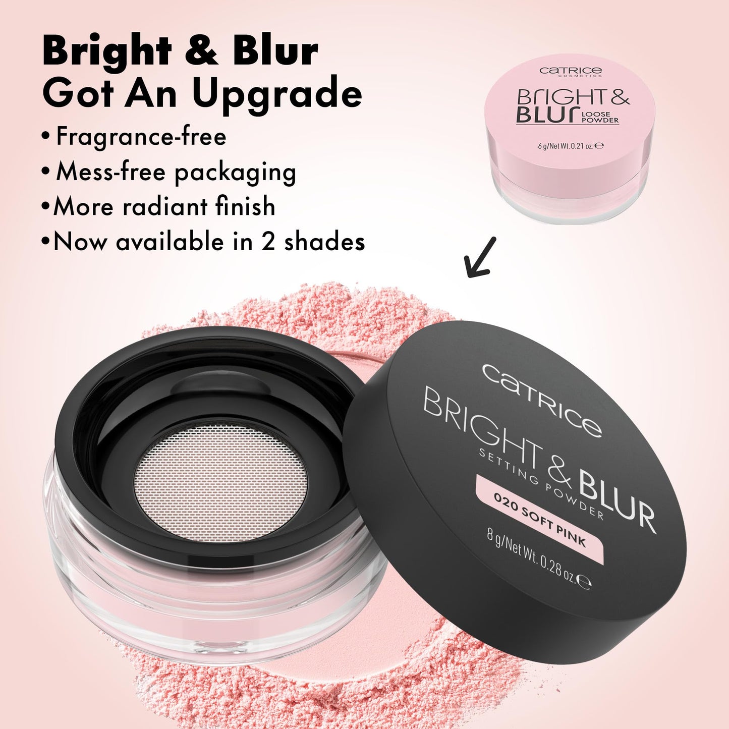 Catrice | Bright & Blur Loose Powder | Vegan & Cruelty Free