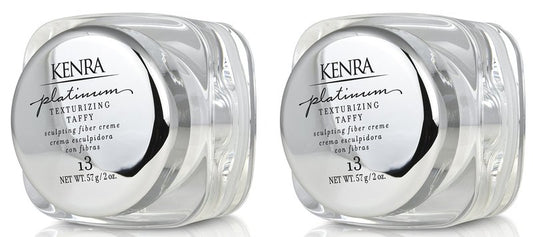 Kenra Platinum Texturizing Taffy 13 | Styling Fiber Crème | Medium Hold |Defines, Details, & Smooths Styles |Superior Control for Sculpting Short & Long Hairstyles |All Hair Types | 2 fl. Oz (2-Pack)