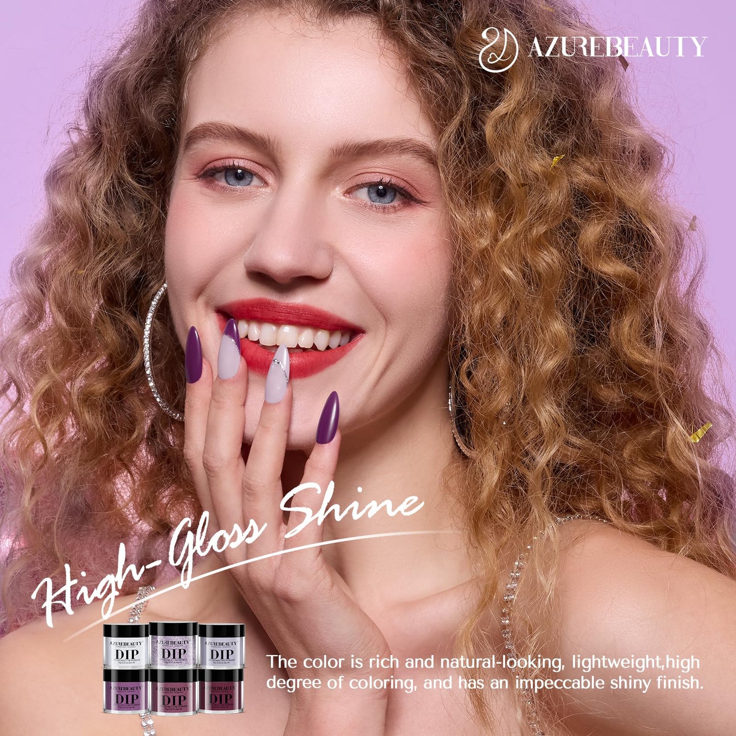 AZUREBEAUTY Dip Powder Nail Set 6 Colors